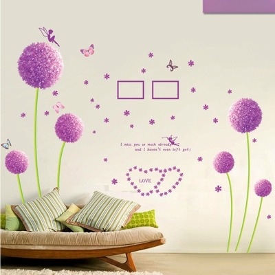 Стенен мурал – PVC материал, марка Zhonglan, рисунка растения и цветя, за дневна