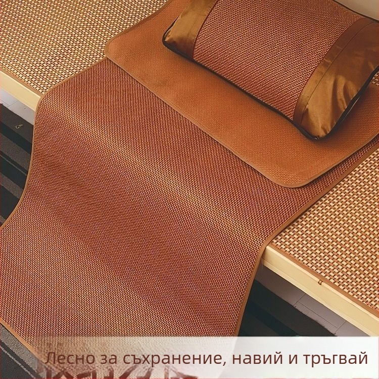 Мат за легло от Ice Silk вискоза за студентски общежития, двустранен жакард, подходящ за бебета и деца.