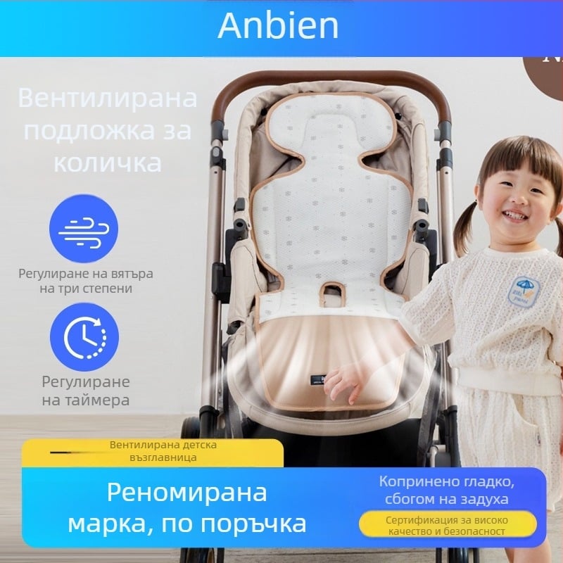 Персонализирани проветриви подложки за детска количка и автомобилна седалка