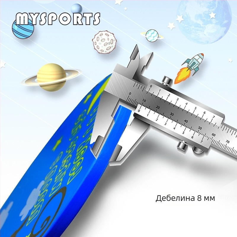 mysports детска дървена ракетка за тенис на маса, дървена основа, прав удар, възможна персонализация