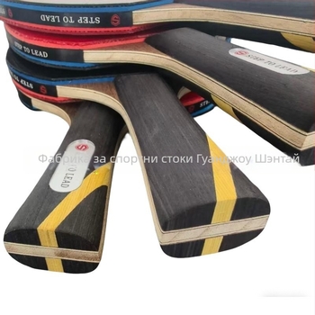 Тенис ракета за маса с дълга дръжка, Irich, дъска от топола, гума с положително лепило, директен удар, персонализиране