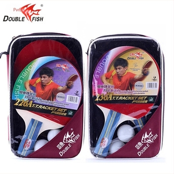 Pisces пинг-понг ракета за тенис на маса, комплект от две ракети, анти-лепило, дървена основа от топола, модели 226A/236A