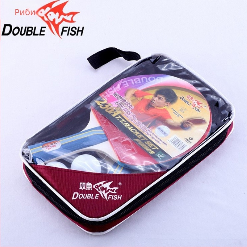 Pisces пинг-понг ракета за тенис на маса, комплект от две ракети, анти-лепило, дървена основа от топола, модели 226A/236A