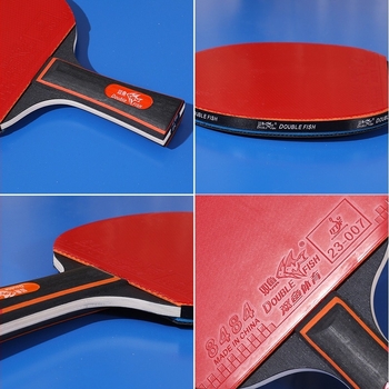 Pisces ракетка за тенис на маса – попларова дъска, антизалепваща гума, директен удар, за тенис на маса и бадминтон