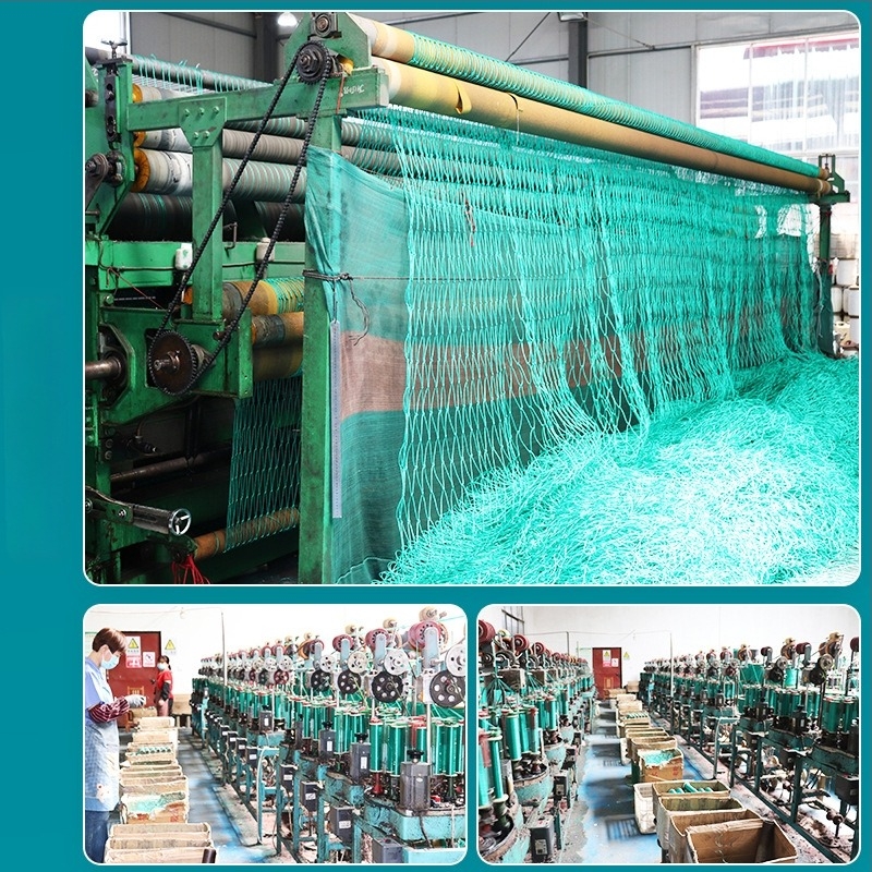 Полиетиленова мрежа с възли за спортни терени, голф, ферми и ски курорти — защита