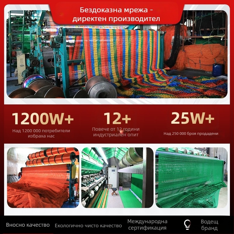 Защитна многоспортова мрежа за спортни площадки и огради — Марка: Medium Ship; Авторизирана частна марка: Да; Приложения: баскетболна мрежа, ограда, мрежа за тенис на маса, мрежа за голф