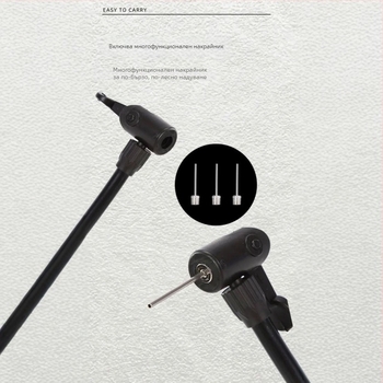 Портативна ръчна помпа за спортни топки (тегло 90 g, налягане 90)