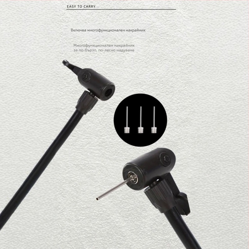 Портативна ръчна помпа за спортни топки (тегло 90 g, налягане 90)