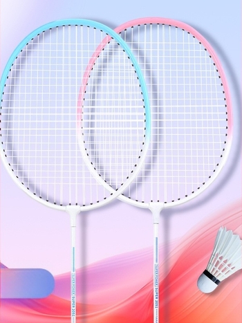 Комплект ракети за бадминтон – рамка от железна сплав, директен удар, умерена твърдост, тегло 95-100 г, подходящ за бадминтон и тенис