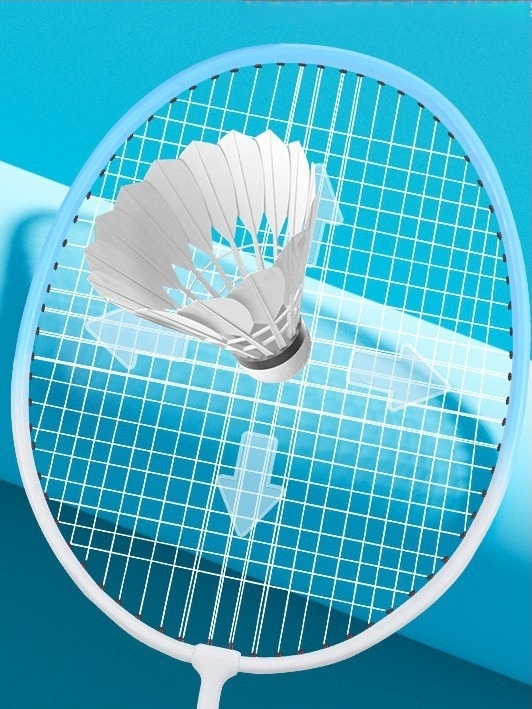 Комплект ракети за бадминтон – рамка от железна сплав, директен удар, умерена твърдост, тегло 95-100 г, подходящ за бадминтон и тенис