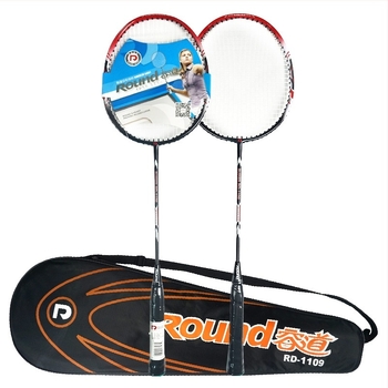 Бадминтон ракета Rongdao RD-1109, 2 броя, рамка от феросплав, корда от фибърна коприна, аматьорски модел, подходяща за фитнес