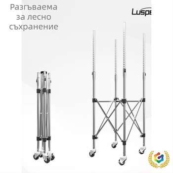 Портативна количка за тенис топки с голям капацитет - кош за топки и мултибол система