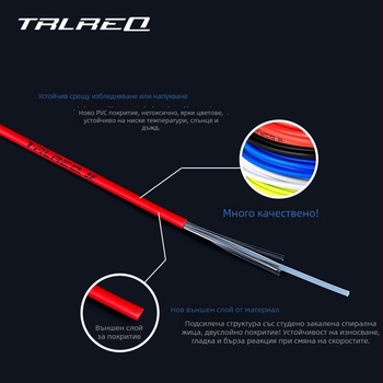 Кабелна обвивка за спирачки на велосипед — TRLREQ, персонализирана обработка, лицензиран частен етикет, унисекс