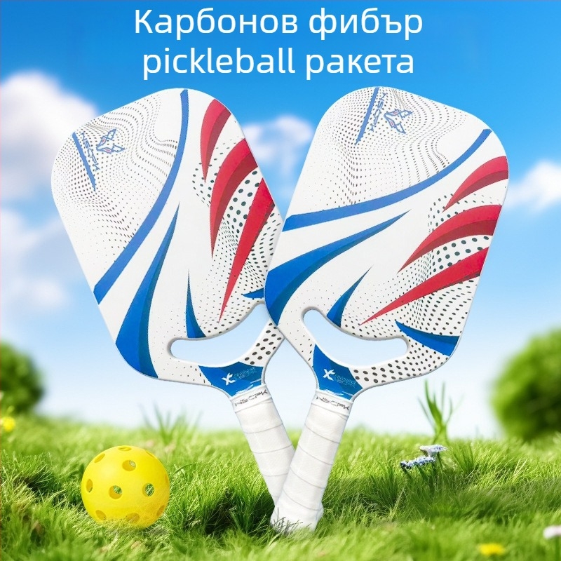 Nova City пикълбол ракетка, карбонови влакна или фибростъкло, едночастна термопресована конструкция, тегло 0,25 кг