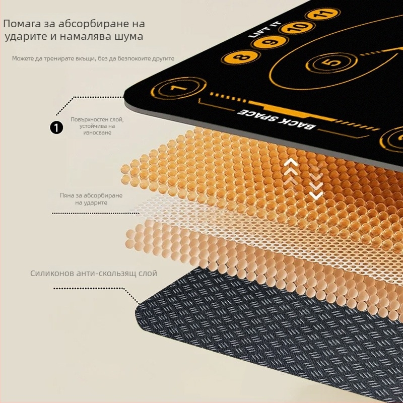 Хокеен тренировъчен мат, марка Yashuo, техническа материя, дебелина 0.4 см, персонализация налична