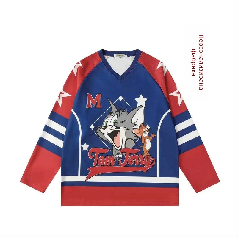 Униформа за хокей на лед, персонализирана с дигитален сублимационен печат, бързосъхнеща, 100% полиестер, унисекс за възрастни