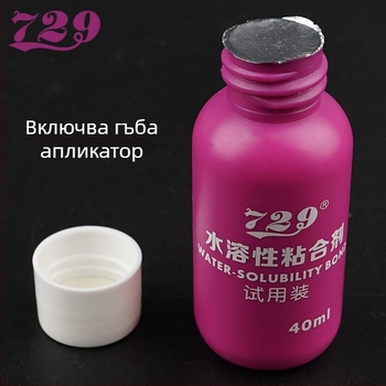 Лепило за тенис на маса - водноразтворимо неорганично лепило, 40/100 ml, за каучук и база 20213