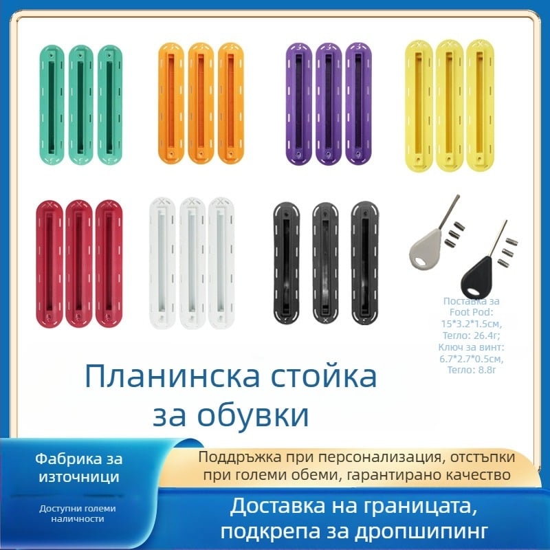 Surfboard fin box с F-slot и X-slot, Tail rudder box, PVC материал, универсална съвместимост