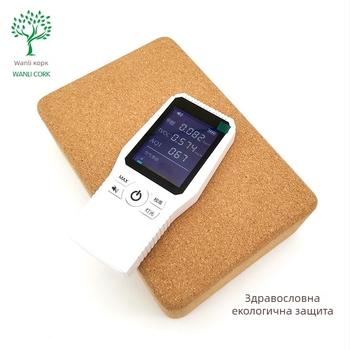 Wanli йога блок от корк, висока плътност, 750 g, печатно лого, персонализирана обработка