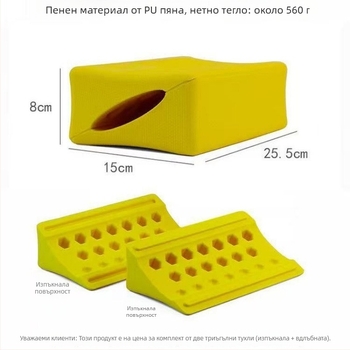 Триъгълен EVA йога блок за отваряне на раменете, освобождаване на фасцията и рехабилитационни тренировки