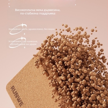 Коркови йога блокове за възрастни - висока плътност - инструмент за разтягане и йога практика