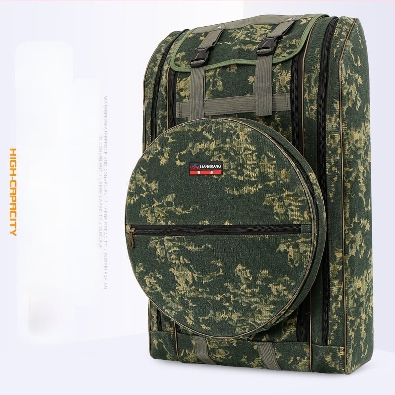 Канвас риболовен сак за оборудване, водоустойчива раница за въдици, макари, примки и линии