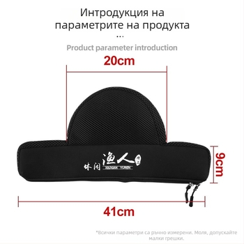 Longhua къса чанта за риболовна пръчка с мека обвивка, diving material, преносима и сгъваема, побира пръчка, шнур и макари, не е водоустойчива