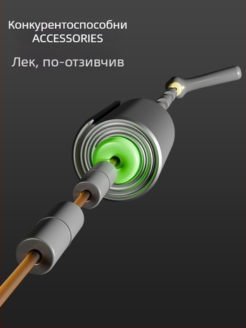 Комплект основна риболовна линия без възли, ръчно завързана, найлон, 3.6–9 м, за големи риби