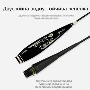 Светещ поплавък за риболов с изключително чувствителен индикатор за кълване, дневно и нощно използване и дизайн с дебела опашка