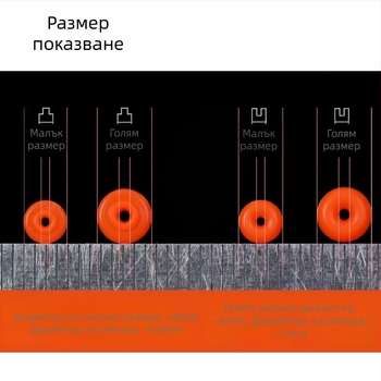 Комплект за компоненти на въдица за риболов с плосък стоп за линията и полукръгъл зъб, риболовни аксесоари (Компоненти: въдица за риболов; Категория: комплект риболовни принадлежности)