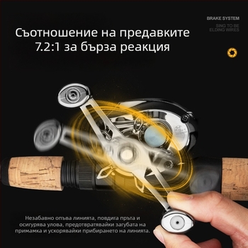 VANFOSH спининг макара за универсално използване с микро примамки и дълго замятане