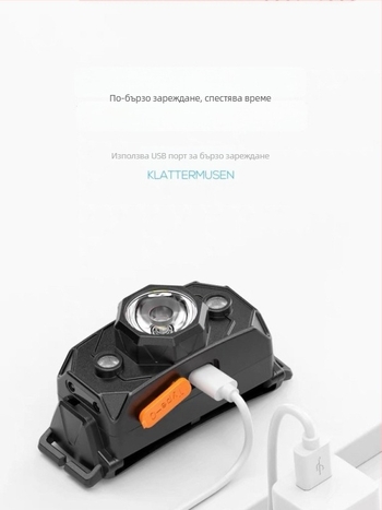 Челна LED лампа за риболов, подходяща за нощен риболов, водоустойчива, зареждане Type-C, обсег до 200 м, време на светене 10–60 ч