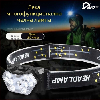 LED челна лампа за къмпинг с 3x AA сухи батерии, LED светлинен източник, възможност за печат на лого, обхват 100–200 м