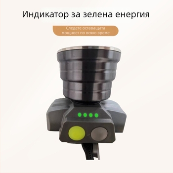 Xilige 21700 LED челник за глава, презареждаем, носен на главата, дълъг лазерен лъч, обсег 500–1000 м, автономия 20–40 ч, модел 608