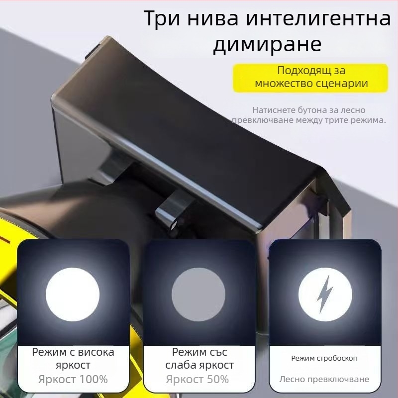 LED челна лампа - 2000mAh, 5W/10W LED, ABS корпус, обхват 100-200 м