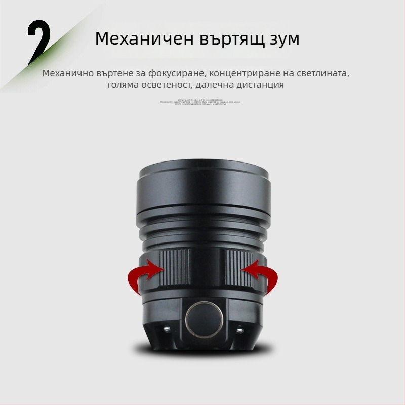 Индукционна челна лампа LED за риболов, ABS корпус, 5W COB LED, 4000mAh, обхват над 500 м