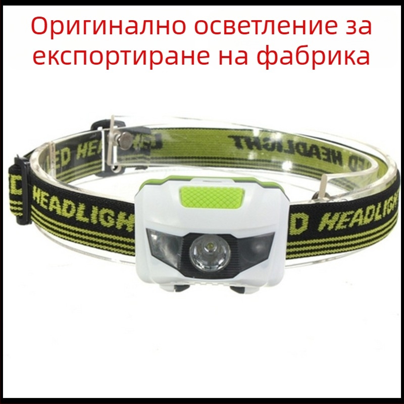 Мини външна LED челна лампа, 1W LED, батерия 3×AAA, 360° въртене, обхват 100–200 м