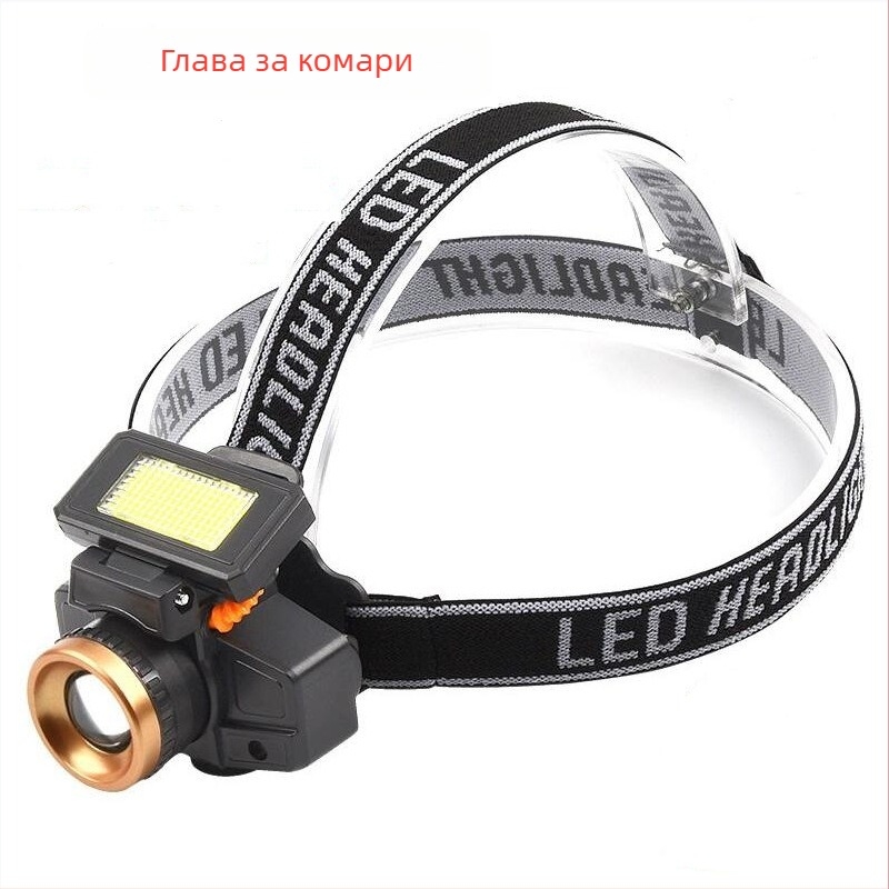 Челна LED лампа с 1200 mAh батерия, 4.2V, светлинен източник: крушка + LED, 360° въртене, генериране чрез ръчно натискане