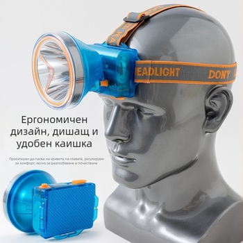 LED челна лампа за риболов и къмпинг – дълъг обсег, 150–300W, батерия 5000–7500mAh, LED източник, ABS корпус, презареждаема, зарядно включено