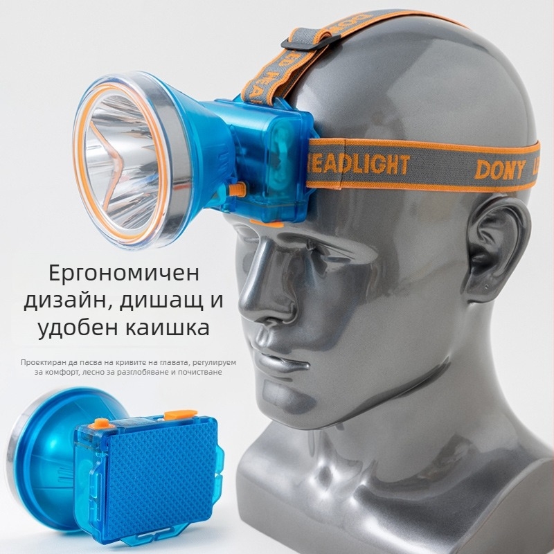LED челна лампа за риболов и къмпинг – дълъг обсег, 150–300W, батерия 5000–7500mAh, LED източник, ABS корпус, презареждаема, зарядно включено