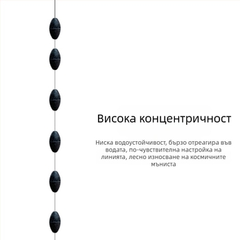 Комплект аксесоари за риболов - Space Bean, 48 опаковки на плоча, висока концентричност