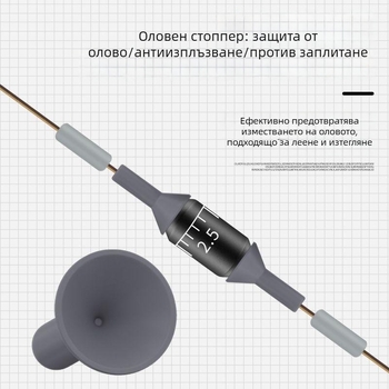 Комплект силиконови защитни мънисти за оловни тежести – антиударни, космични мънисти