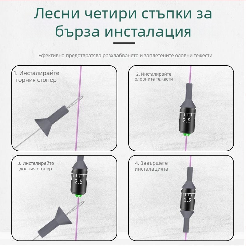 Комплект силиконови защитни мънисти за оловни тежести – антиударни, космични мънисти