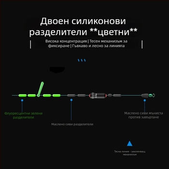 Ръчно изработен комплект главна линия за състезателен Тай-дио риболов с високо напрежение нейлонова нишка