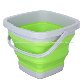 Силиконова сгъваема водна кофа за риболов и открито, мултифункционална кофа за миене на четки за рисуване