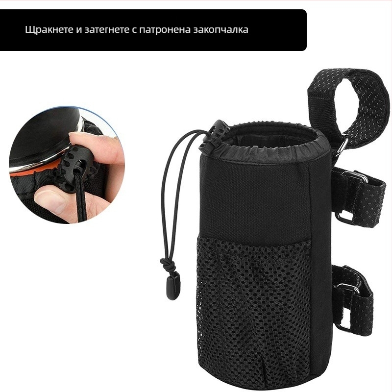 Чанта за вода за велосипед, монтирана на кормилото, с връзка за затваряне, нехлъзгаща се, полиестер, 3 л, модел 8825, марка Maimon