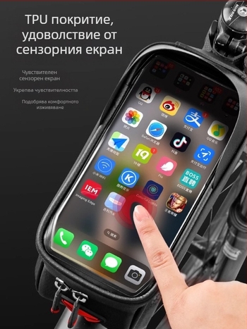 Чанта за предна рамка на планински велосипед, EVA, обем 3 л, модел 051, водоустойчива, с подплата