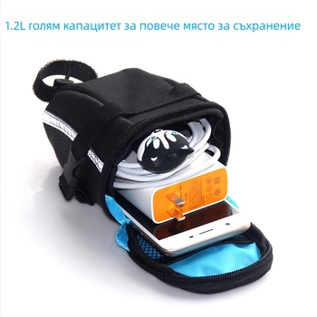 Чанта за седалката на велосипед - полиестер, чанта за инструменти, модел AYK202, TEMENA