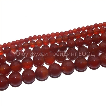 Ахатовите мъниста за нанизване, кръгли, полирани, готови за частна марка