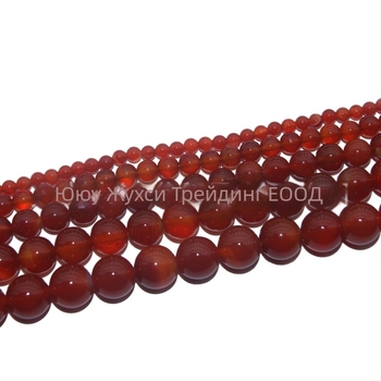 Ахатовите мъниста за нанизване, кръгли, полирани, готови за частна марка